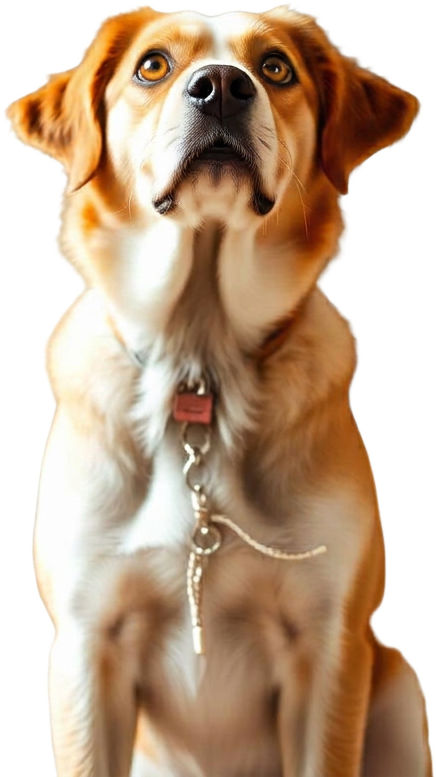 Dog waiting at home